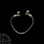 Roman Bronze Bracelet with Panthers