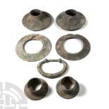 Roman Bronze Chariot Wheel Hub Group