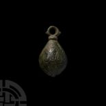 Viking Age Bronze Teardrop Pendant Weight