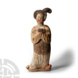 Chinese Tang Terracotta Courtly Lady