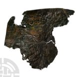 Roman Bronze Military Mask Helmet Section