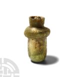 Western Asiatic Green Glass Bottle