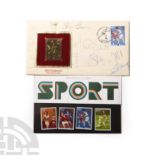 Signed Athletics Stamp Cover