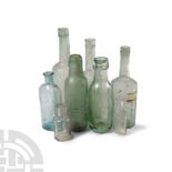 Post Medieval Mixed Glass Bottle Group