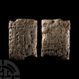 Old Babylonian Administrative Text Clay Cuneiform Tablet