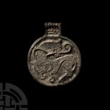 Viking Bronze Borre Dragon Pendant