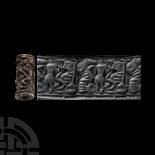 Western Asiatic Silver Cylinder Seal