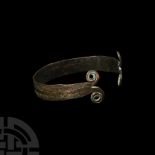 European Bronze Age Bracelet with Spectacle Terminals