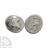 Ancient Greek Coins - Macedonia - Alexander III (the Great) - Countermarked AR Tetradrachm