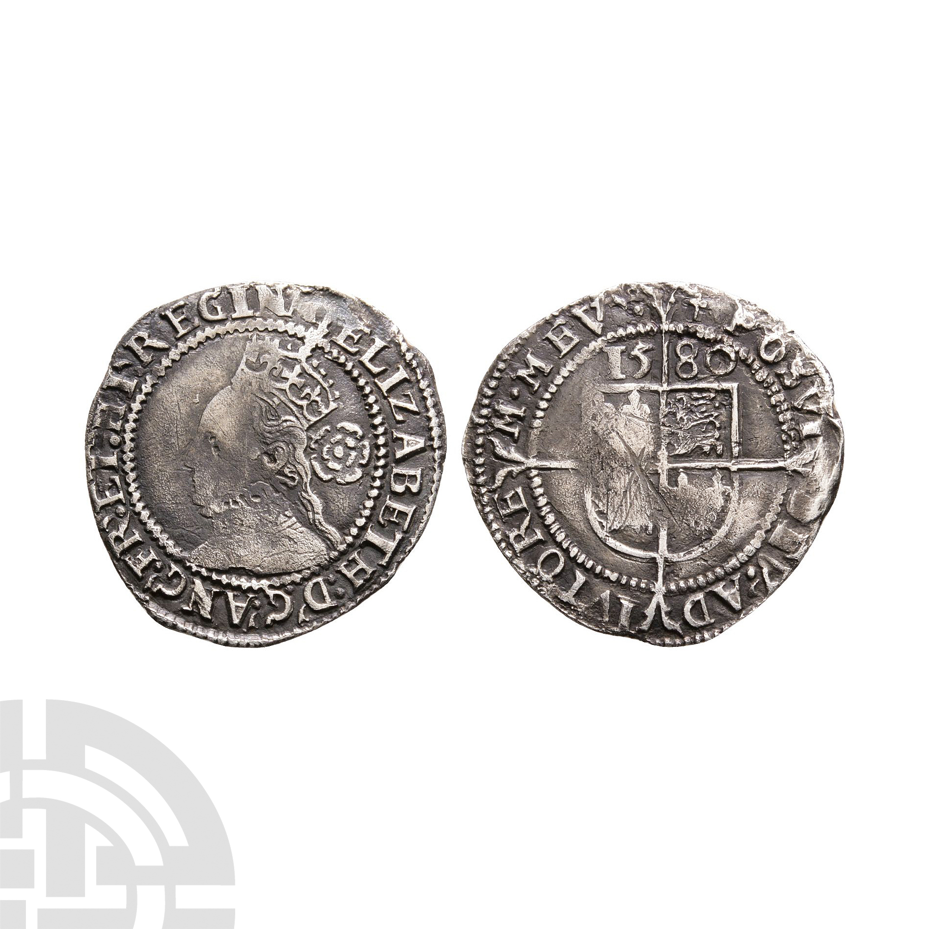 English Tudor Coins - Elizabeth I - 1580 - Threepence