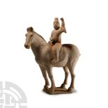 Chinese Tang Horse with Rider