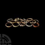 Medieval to Post Medieval 'Thames' Bronze Ring Group
