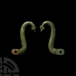 Roman Bronze Armour Double Fastening Hooks