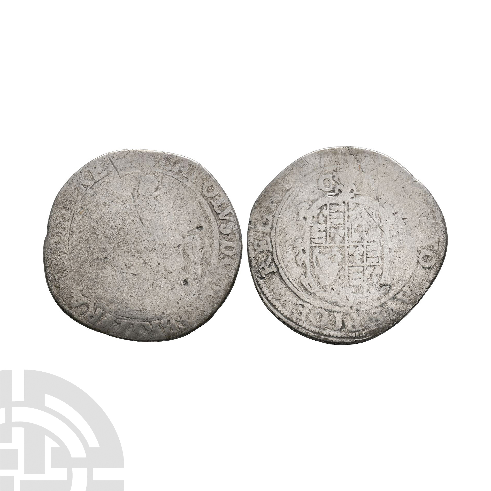 English Stuart Coins - Charles I - Tower - Halfcrown