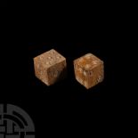 Roman Bone Dice Pair