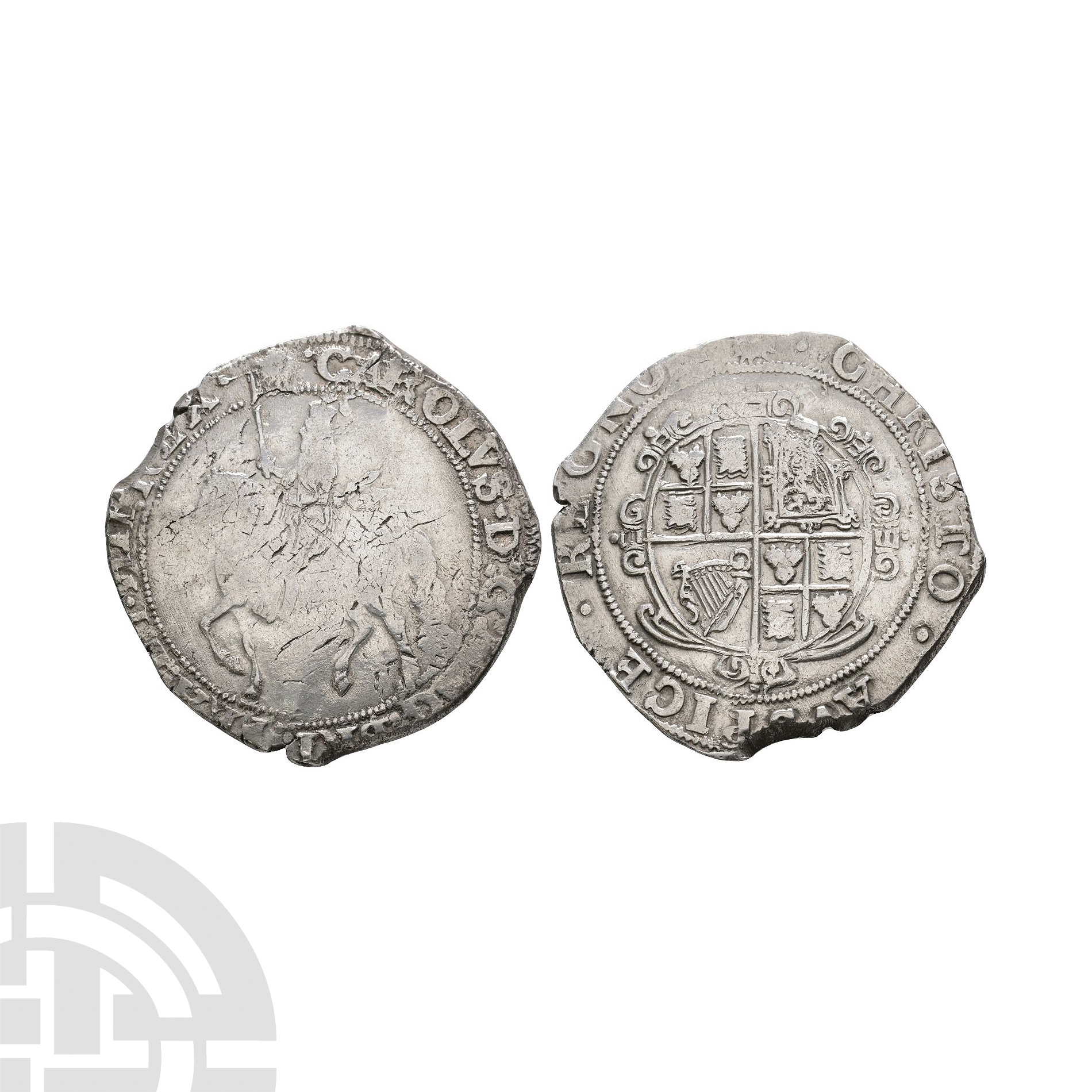 English Stuart Coins - Charles I - Tower under Parliament - Halfcrown