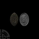 Medieval Bronze Vesica-Shaped Seal Matrix of Richard of Heyford