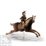 Large Chinese Tang Terracotta Polo Player