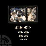 Egyptian Style Glass Fragment and Eye Collection