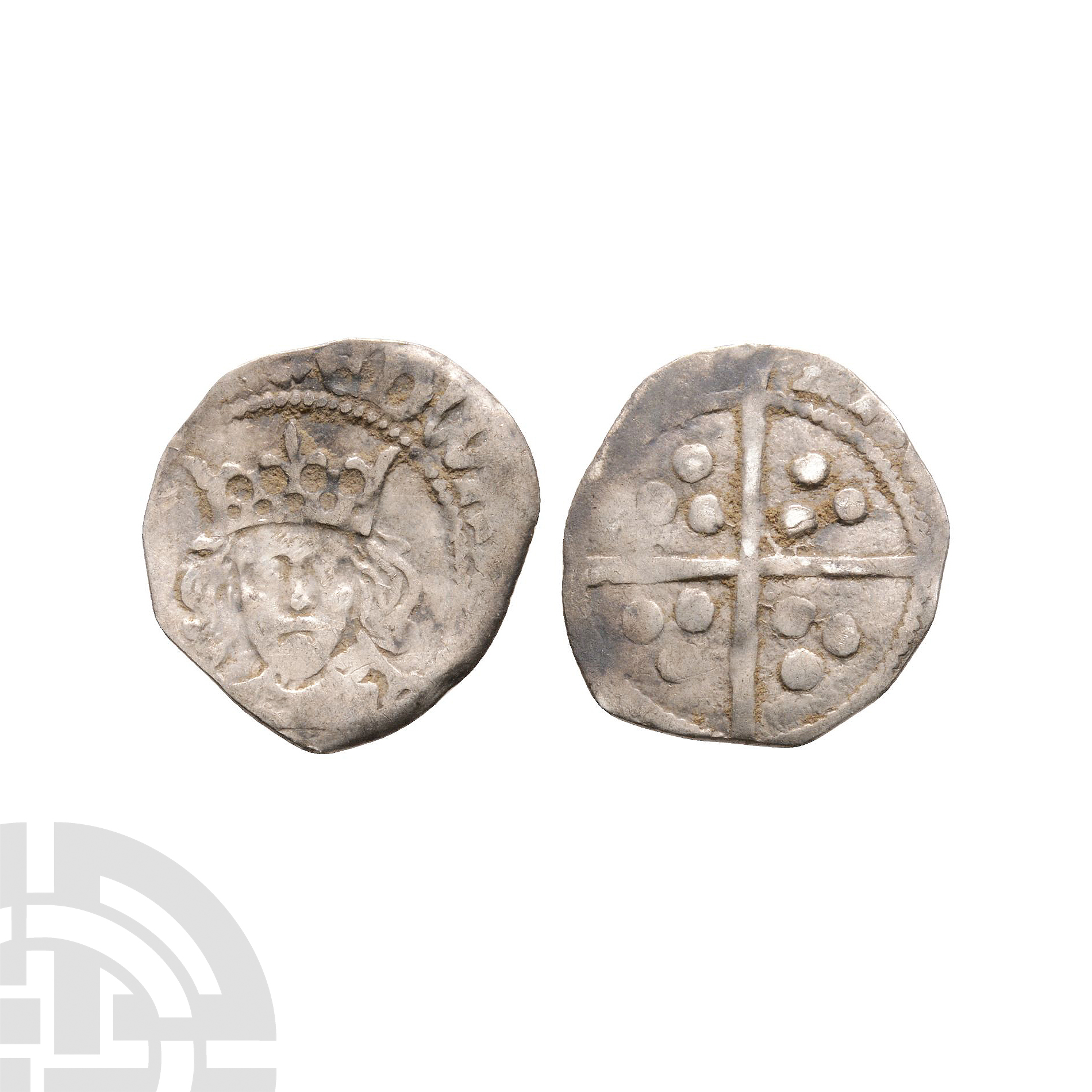 English Medieval Coins - Edward IV - York / Neville - Long Cross Penny