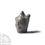 Elizabethan Glazed Ceramic Fool's Head Whistle