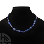 Bactrian Style Lapis Lazuli Bead Necklace String