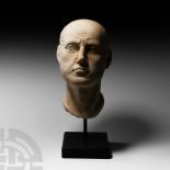 Marble Head of a Roman Emperor