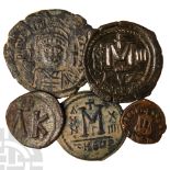 Byzantine Coins - Heraclius and Later - Mixed AE Issues [5]