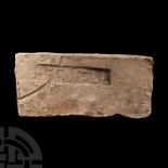 Roman Ceramic Brick with Military Stamp of Legio I Italica