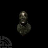 Iron Age Celtic Bronze Bust of a Bound Captive
