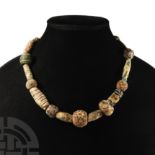Western Asiatic Millefiori Glass Bead Necklace