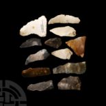 Stone Age Neolithic Flint Implement Collection