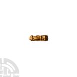 Viking Age Gold Repousse Animal Bead