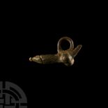 Roman Bronze Phallic Pendant