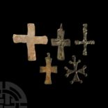 Medieval Bronze Cross Pendant Collection