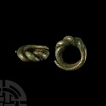 Viking Bronze Faux Twisted Ring
