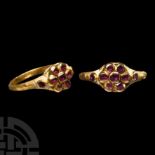 Renaissance Enamelled Gold Ring with Rubies