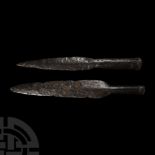 Viking Age Iron Socketted Spearhead Group