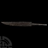 Medieval Iron Single-Edged Dagger