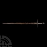 Medieval Iron Hand-And-A-Half Sword