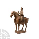Chinese Tang Ceramic Horse and Rider