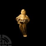 Greek Gold Eros Figure