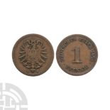 World Coins - Germany - Empire - 1873 A - Pfennig