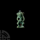 Egyptian Faience Bes Amulet