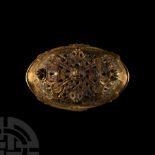 Scandinavian Viking Gilt Bronze Tortoise Brooch