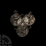Medieval Dutch Pewter Holy Blood Of Wilsnack Pilgrim's Badge