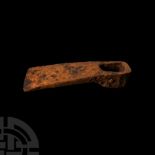 Medieval Iron Adze with Maker's Marks