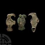 Merovingian Bronze Bird Brooch Collection