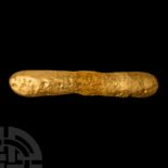 Viking Age or Earlier Solid Gold Bar Ingot