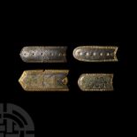 Viking Rus Silver-Gilt Sword Belt End Group